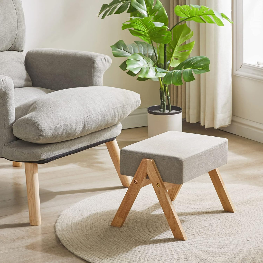 YMYNY Fusshocker, Ottoman klein, Schuhe Wechselhocker, Hilfsfusshocker, Typ A Moderner Stabiler Holz