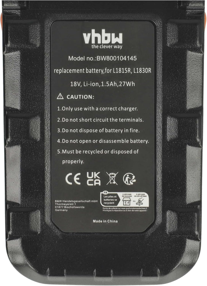 vhbw 2X Akku kompatibel mit AEG BS 18C LI-202C | BSB 18, BS 18G, BSB 18 G, BS18G, BSB 18 C, BSB18G W