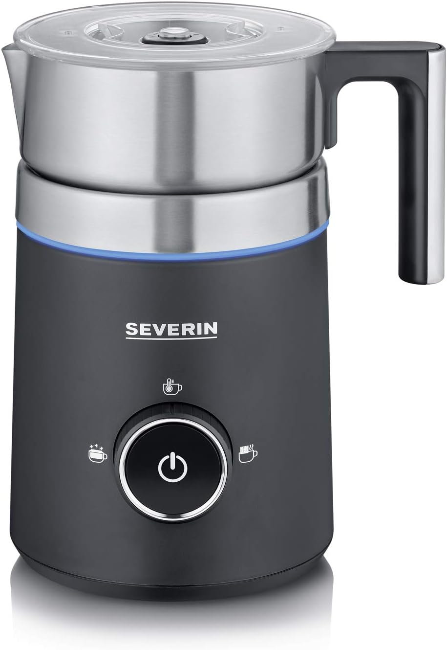 SEVERIN SPUMA 500 Induktions-Milchaufschäumer, elektrischer Milchaufschäumer ohne Anbrennen, spülmas