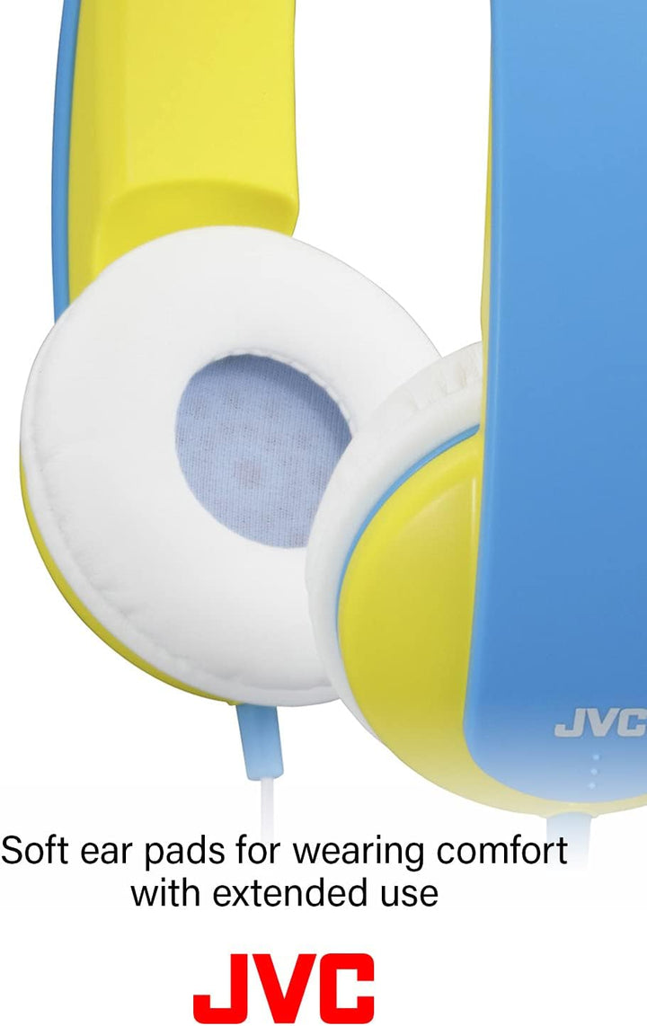 JVC HA-KD5-R-E - Kinder Stereo Kopfhörer mit reduzierter Lautstärke (85dB/1mW), ab 3 Jahre Rot, Rot