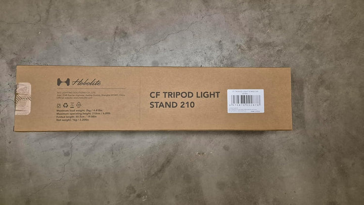 Hobolite CF210 Lichtstativ, Tripod für Mini LED-Dauerlicht für Fotografie (20 W), 210 cm Mini Lichts