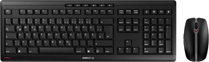 CHERRY STREAM DESKTOP RECHARGE, Kabelloses Tastatur-Maus-Set, Deutsches Layout (QWERTZ), 2,4 GHz Fun