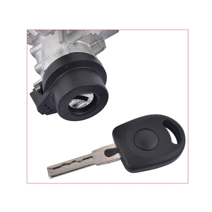 Flynsu Zündschalter mit Sperrzylinder Schlüssel für 1.4L 1.8L 2.0L 2006-2011 1K0905841 1K0905851B 1K