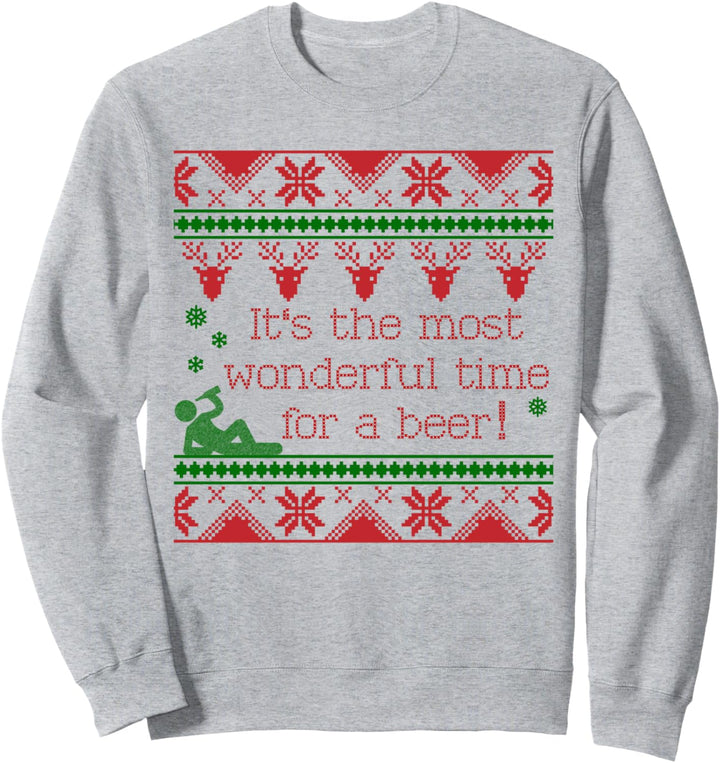 Bier Weihnachten Ugly Christmas Sweater lustig Sweatshirt