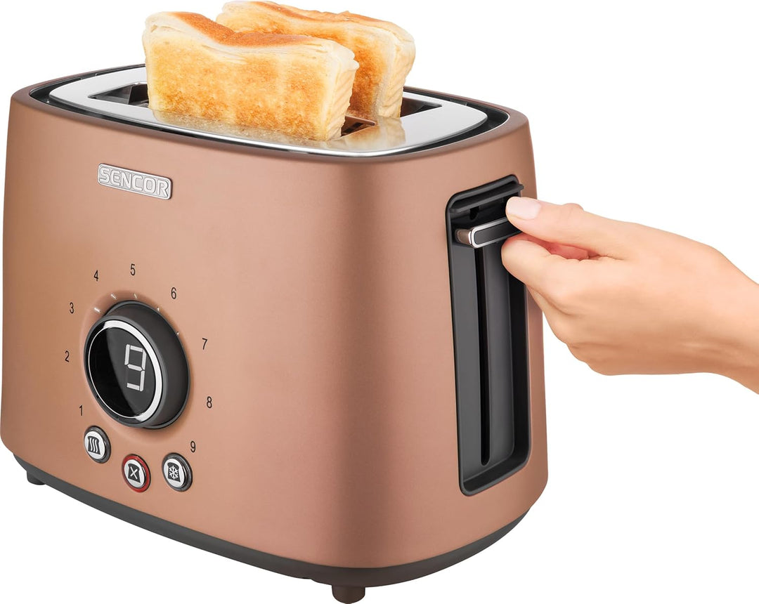 Sencor STS 6056GD Toaster, 2 Schlitze, 1000 W