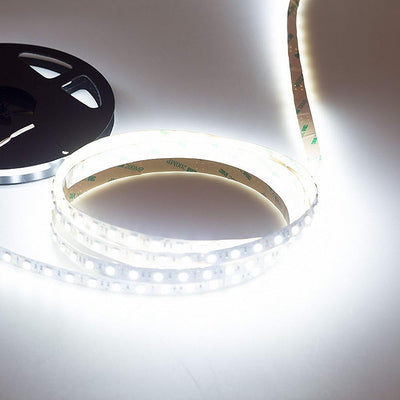 Mextronic LED Streifen LED Band LED Strip 5050 Kaltweiss (6000k) 72W 500CM 24V IP20