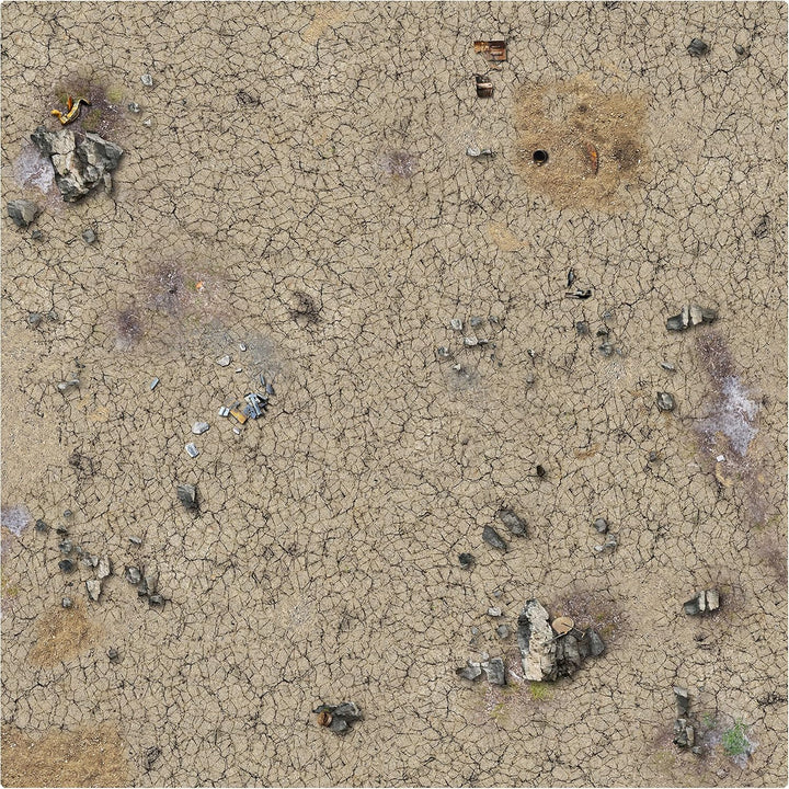 Battle Systems Sci-Fi Gaming Mat, Desert Wasteland, 91 x 90 cm, 2 Spieler, alle Altersgruppen
