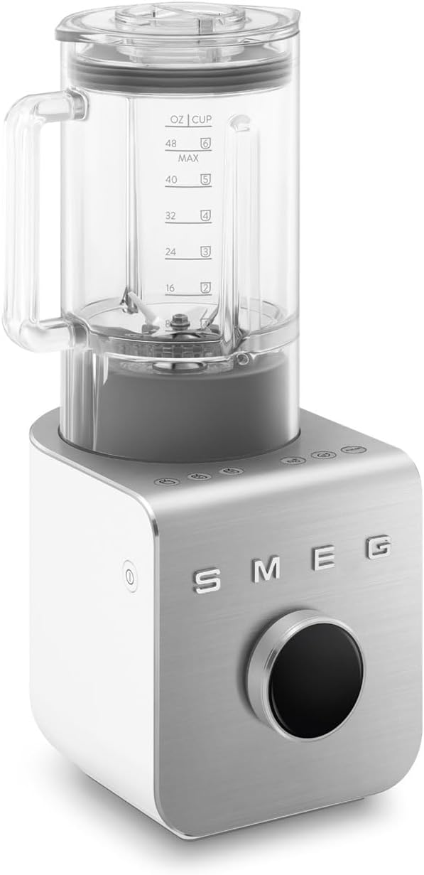 SMEG, Hochleistungsmixer BLC01WHMEU, 5 voreingestellte Programme, 9 manuelle Geschwindigkeitsstufen,