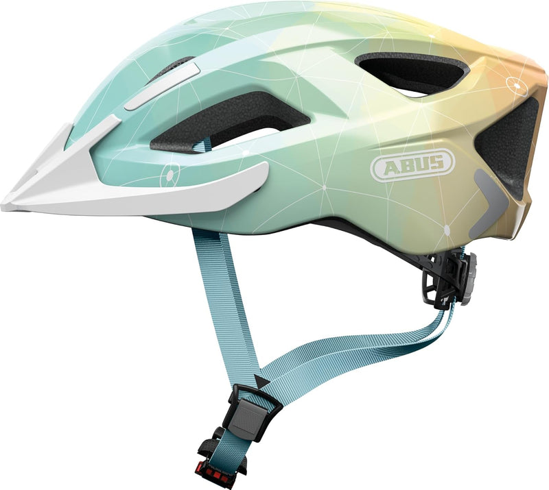 ABUS Stadthelm Aduro 2.0 - Allround-Fahrradhelm mit Licht - in sportivem Design für den Stadtverkehr