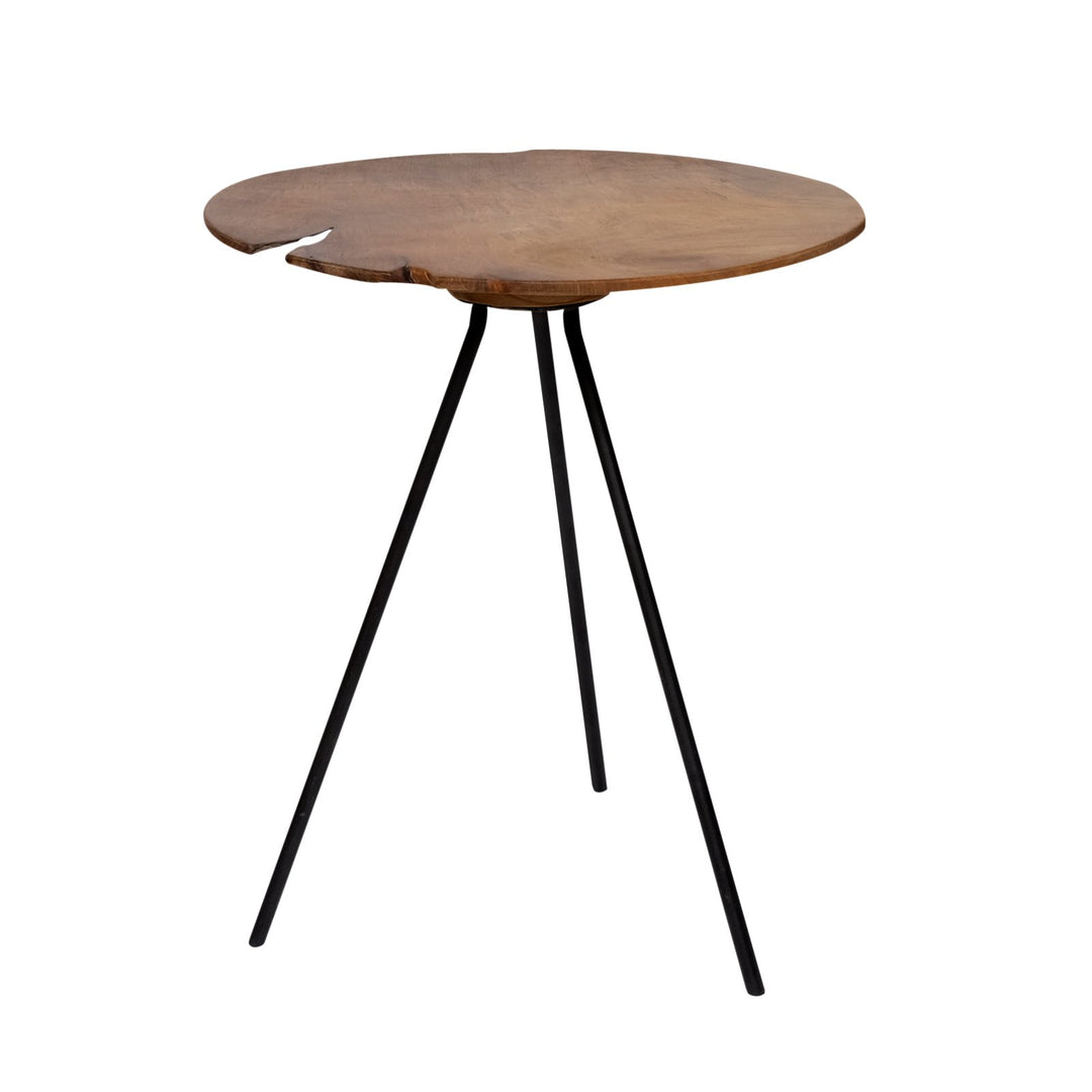 Brillibrum Design| Beistelltisch rund | Handmade | Teakholz Beistelltisch | aussergewöhnlich, Klein: