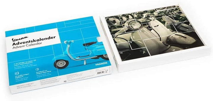 FRANZIS 67109 - Vespa Adventskalender 2020 – Modellbausatz im Massstab 1:43, inkl. Soundmodul und 52