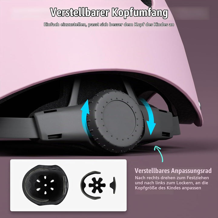 XJD Fahrradhelm für Kinder, Verstellbare Kinderhelm Skaterhelm Kinder Helm für Fahrrad Skateboard Sc