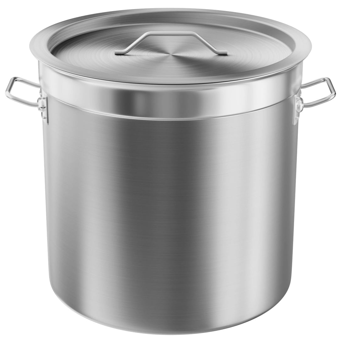 Taimiko Fleischtopf für Catering, aus Edelstahl, Durchmesser 40 cm, Höhe 40 cm, mit Deckel (50 l), 4