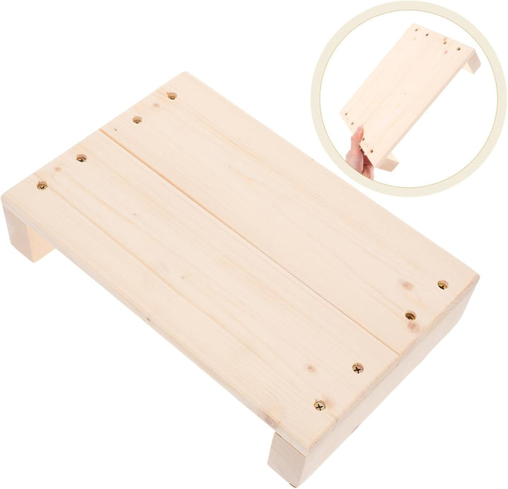 Holz Tritthocker 30X20X6Cm Multifunktionaler Fusshocker Holzschemel Für Erwachsene Und Kinder rutsch