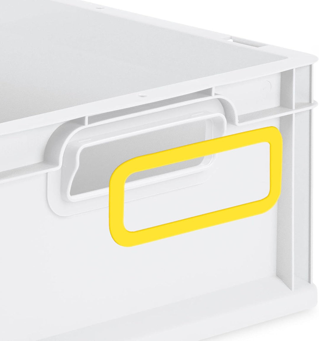 SparSet 5x Eurobox NextGen Color | HxBxT 12x30x40cm | 11 Liter | Griffe gelb offen | Glatter Boden |