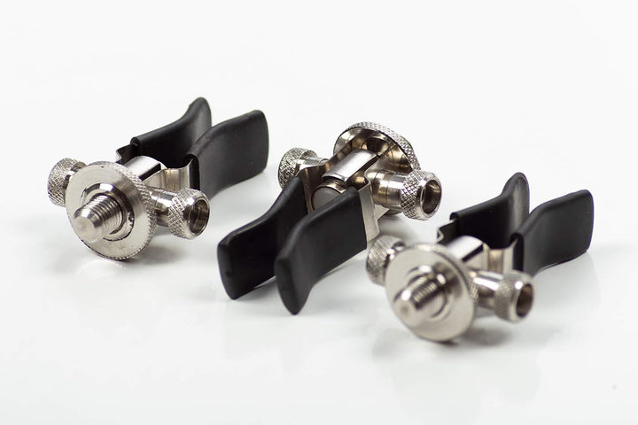 Zite Fishing Rutenhalter Set - 3 Stück Verstellbare Rutenauflagen - Aluminium Butt Grips Karpfen-Ang