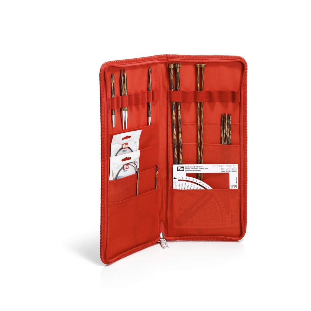 Prym 612039 Stricknadeletui Merino, Baumwolle, Multicoloured, Einheitsgrösse