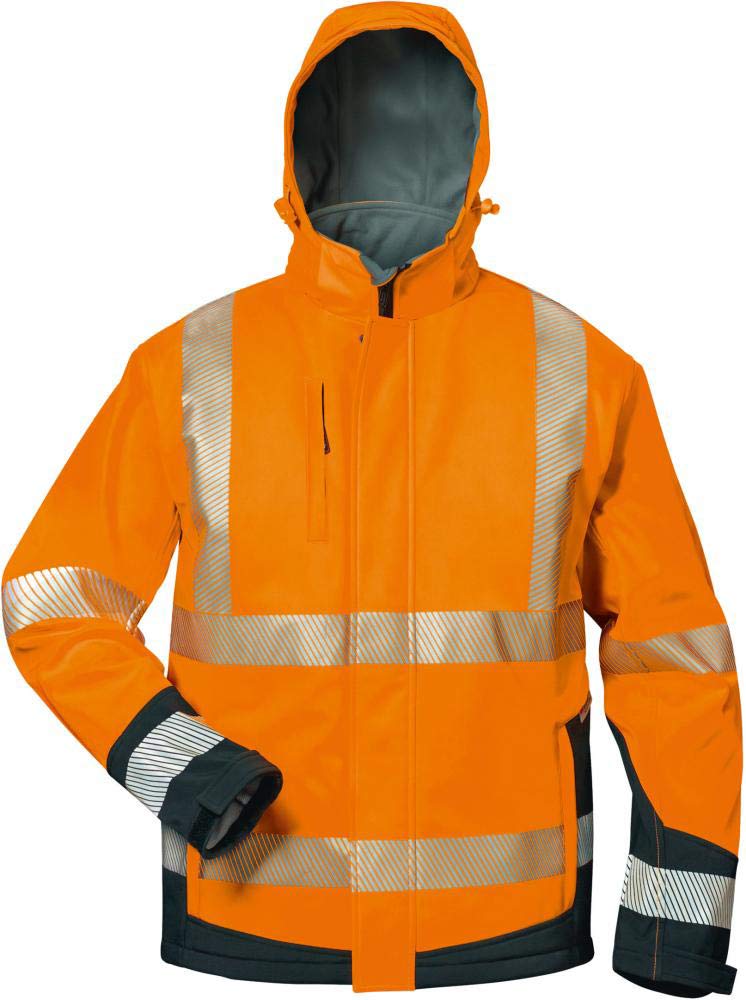 Elysee Warnschutz Winter-Softshelljacke "Lukas", 1 Stück, Grösse S, orange/schwarz, 23436-S