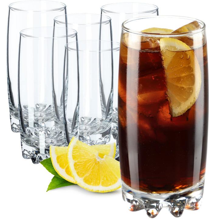 KADAX Wassergläser, Set de 6, Trinkgläser, Saftgläser aus Glas, robuste Gläser für Wasser, Saft, Gar