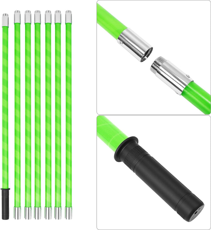 QWORK® 8 m Hochreichbare Hochentaster, Astsäge Baumsäge mit Einstellbare Stiel, Schneidet Sauber und