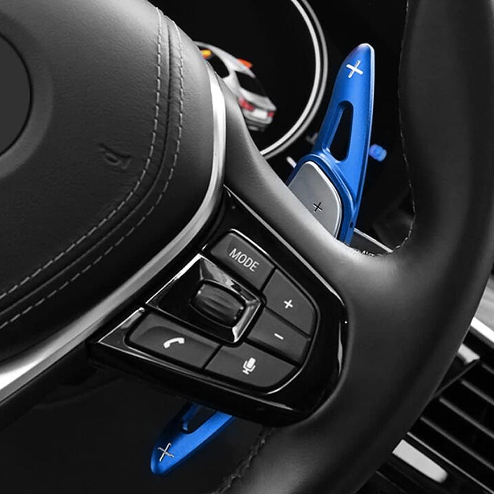 HIBEYO 2 Stücke Lenkrad Schaltwippen Verlängerung Paddles Lenkrad für BMW 5er G30 G31 G38 7er G11 G1
