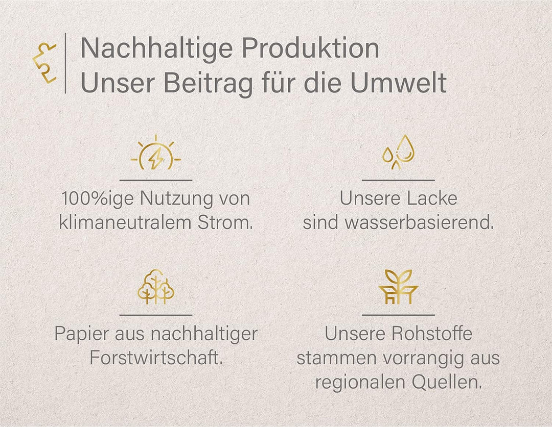 Ulmer Puzzleschmiede - 1000 Teile Puzzle „Silberrücken“ - Modern fotografiertes schwarz-weiss-Tierpu