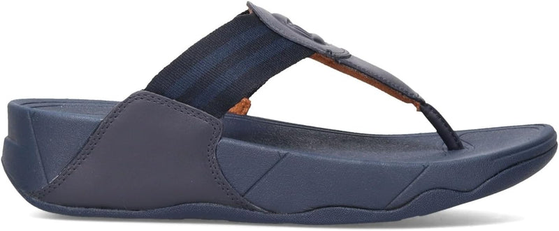 Fitflop Damen Walkstar Keilsandale, Midnight Navy, 43 EU Breit