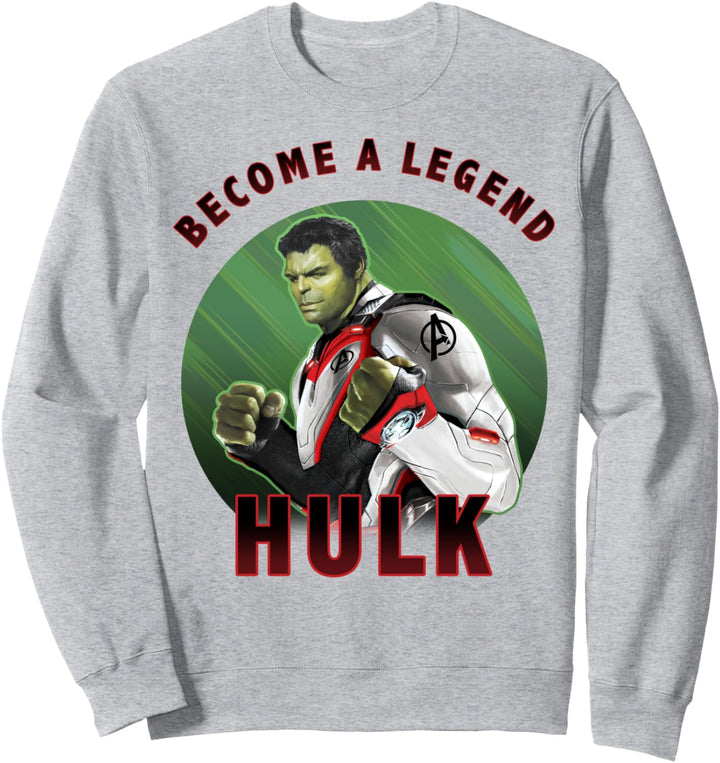 Marvel Avengers: Endgame Hulk Become A Legend Portrait Sweatshirt