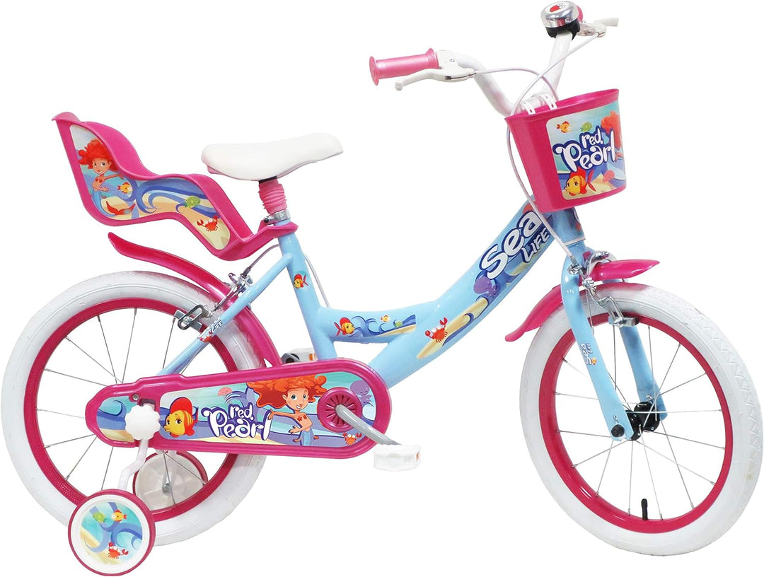 Denver 16" Sea Life Ref. 2495, Kinderfahrrad, Hellblau/Fuxia/Weiss