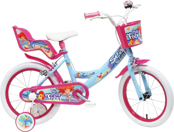 Denver 16" Sea Life Ref. 2495, Kinderfahrrad, Hellblau/Fuxia/Weiss