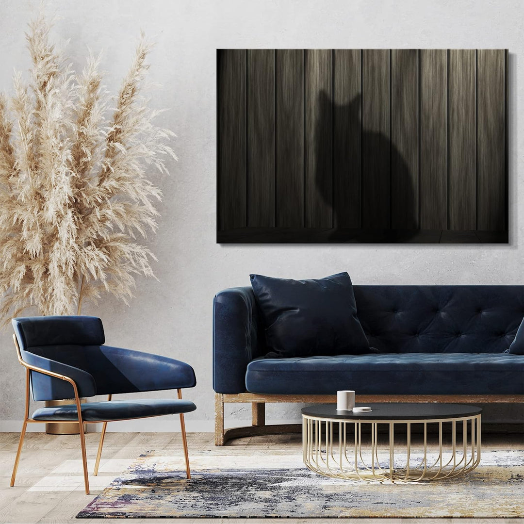 Leinwand (120x80cm): Katzenschatten Katzenbilder Katzen Katze 120x80 cm, 120x80 cm