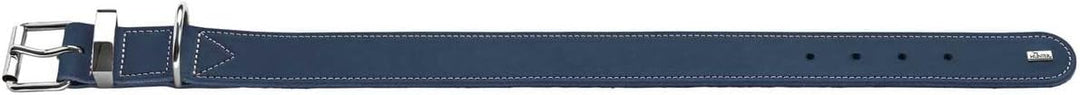 HUNTER AALBORG SPECIAL Hundehalsband, Leder, strapazierfähig, komfortabel, 70 (L-XL), dunkelblau dun