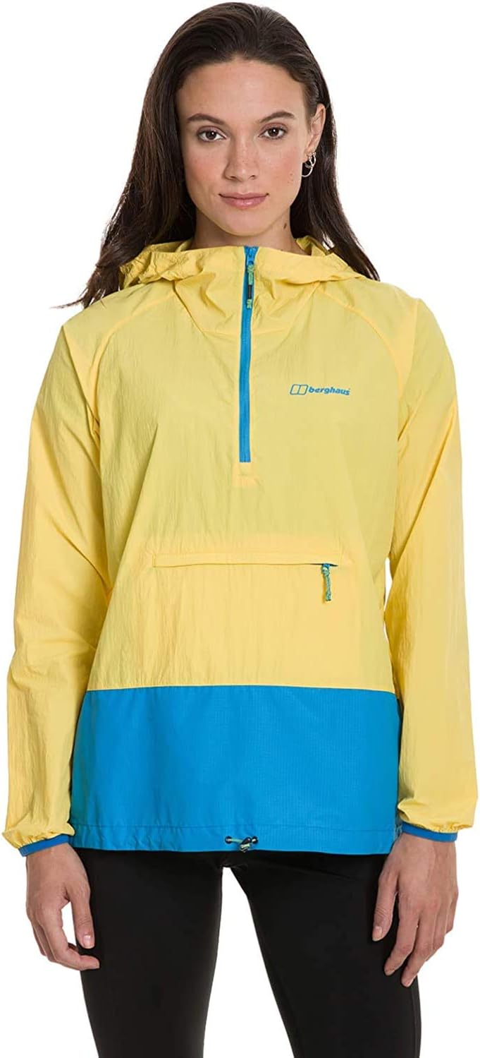 berghaus Damen Skerray Half Zip Wind Proof Windjacke 12 (38 DE) Primrose Yellow/Blithe, 12 (38 DE) P