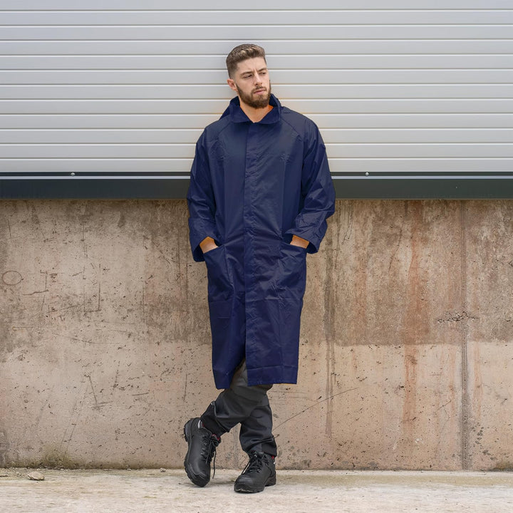 BWOLF POSEIDON Regenmantel Herren Regenmantel Wasserdichte Lange Regenjacke Outdoor Wiederverwendbar