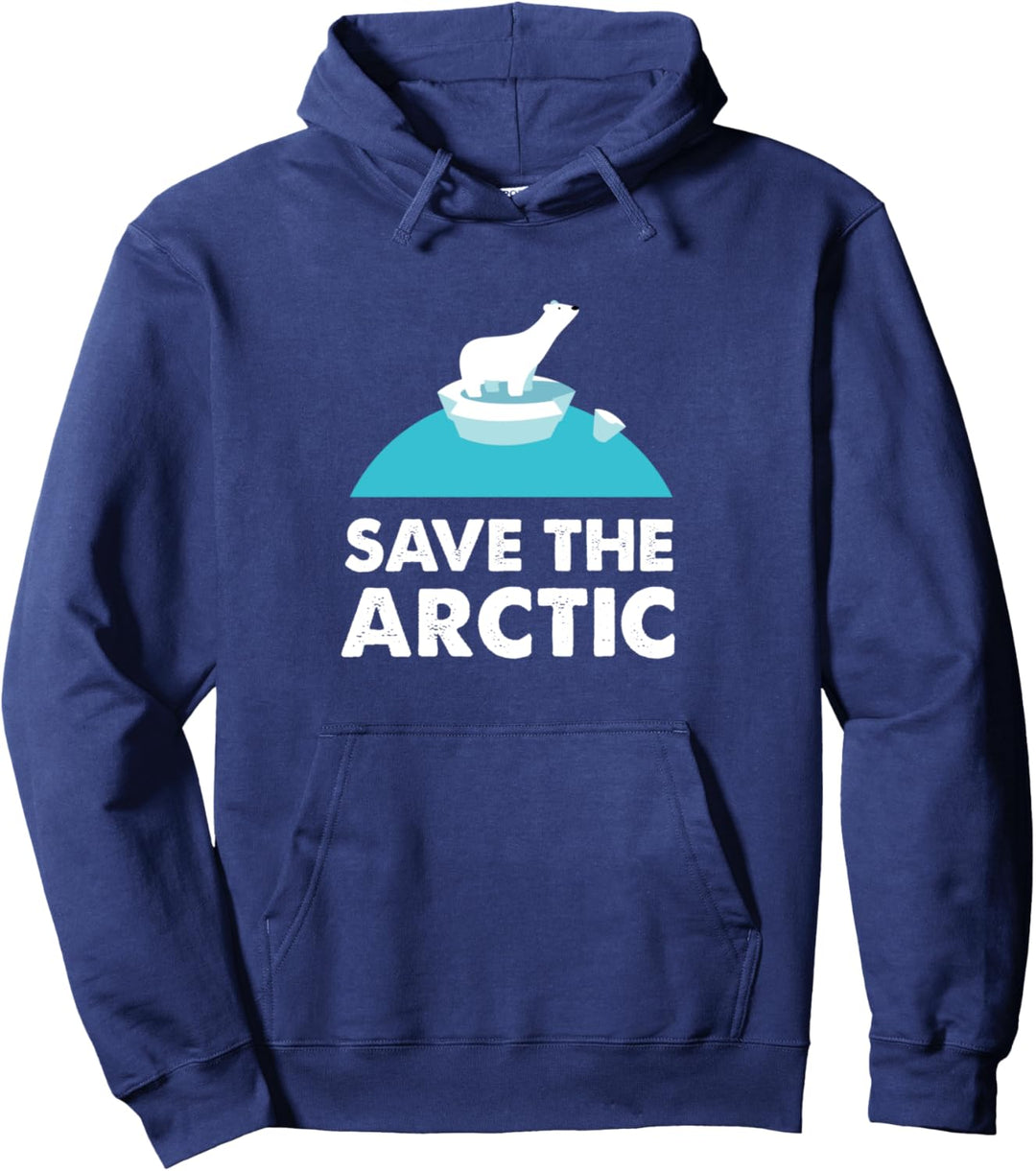 Polar Bear Activist Gift Save the Arctic Pullover Hoodie