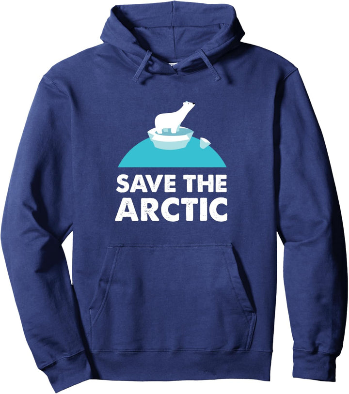 Polar Bear Activist Gift Save the Arctic Pullover Hoodie