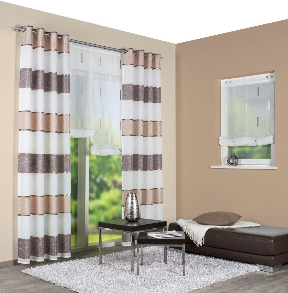Home fashion Fertigschal, Stoff, Cappuccino, 245 cm x 140 cm Cappuccino 245 cm x 140 cm, Cappuccino
