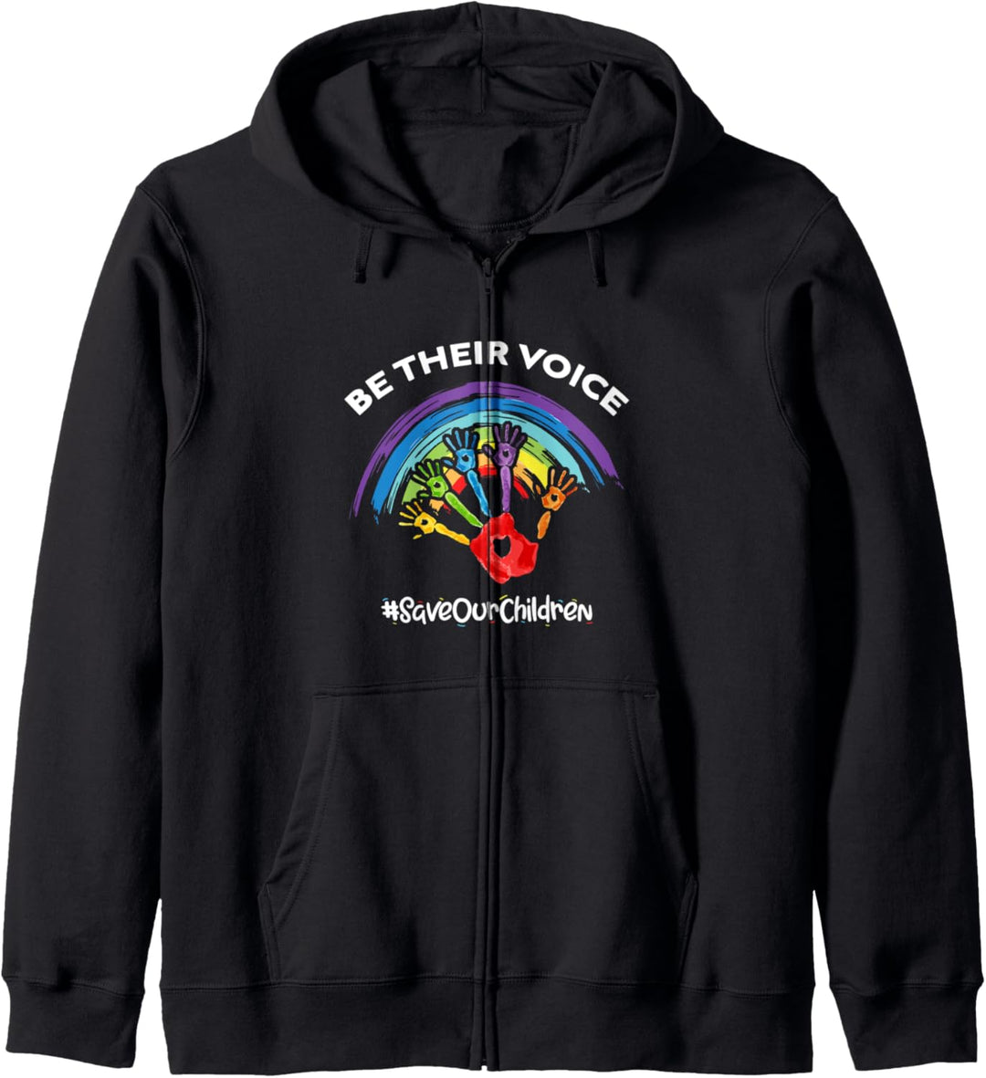 Be Their Voice Save Our Children - End Human Trafficking Kapuzenjacke