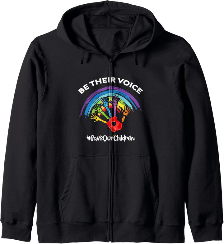 Be Their Voice Save Our Children - End Human Trafficking Kapuzenjacke