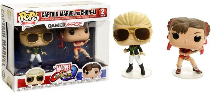 Figuren Spiele Captain Marvel Vs Chun Li 9Cm