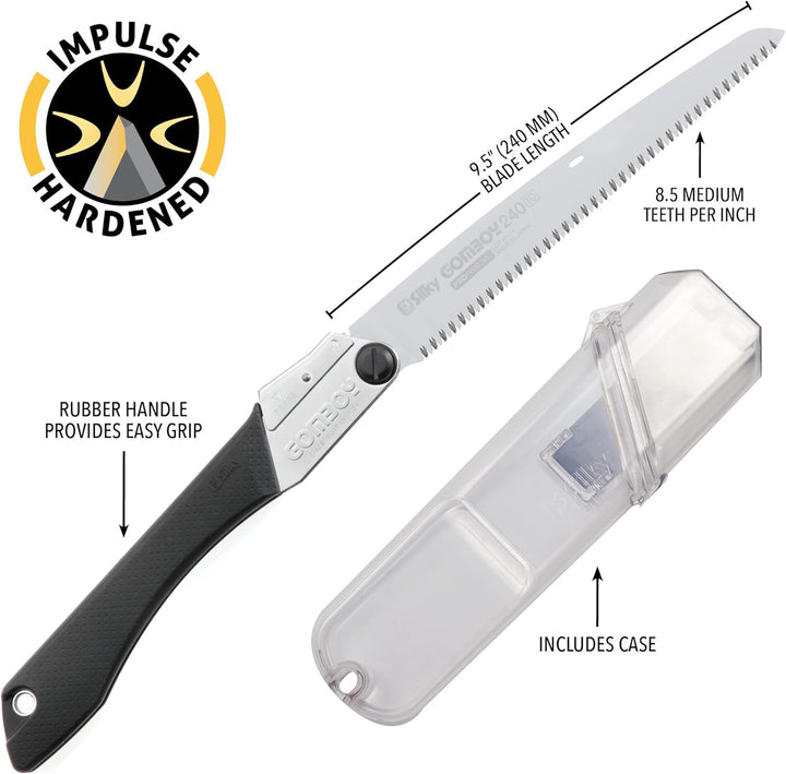 Seidig Professional Series Gomboy 240 Handsäge Landschaftsbau klappbar, mittel Zähne 121–24