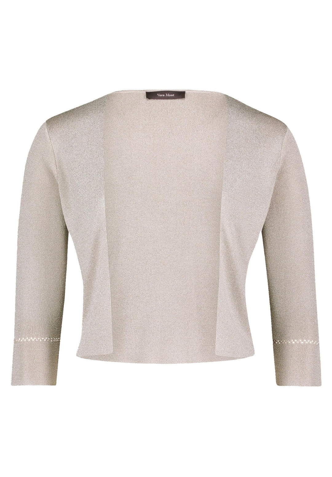 Vera Mont Damen Strickbolero ohne Verschluss XS Grau, XS Grau