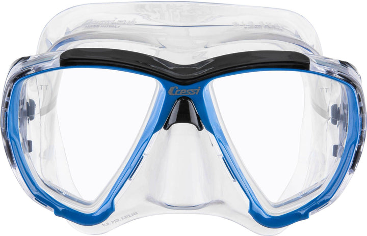 Cressi Tauchmaske Big Eyes Crystal Klar/Hellblau, Klar/Hellblau