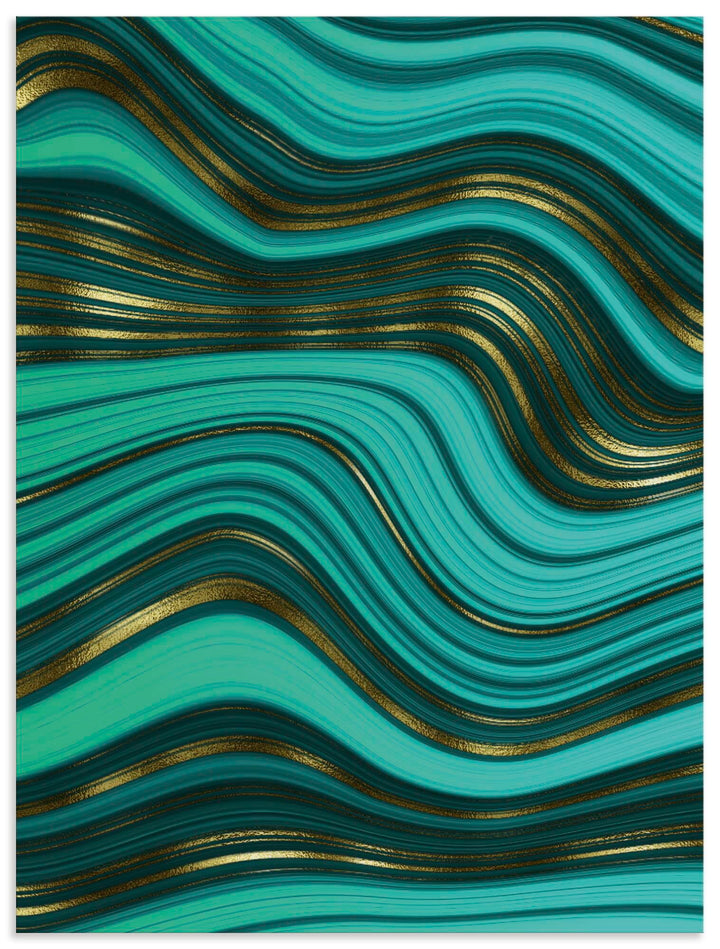 ARTland Wandbild Alu Verbundplatte für Innen &amp; Outdoor Bild 30x40 cm Abstrakte Deko Modern Marmor We