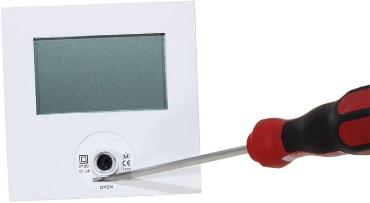 Raumthermostat LCD Alpha direct 230V weiss für