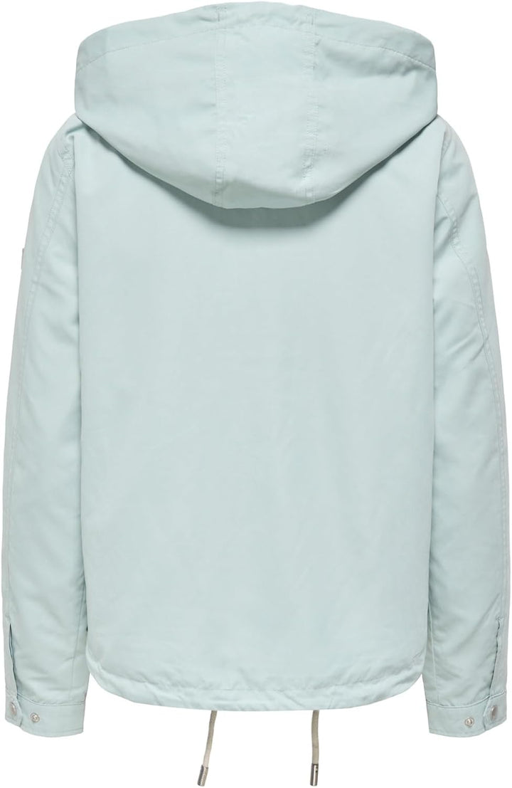 ONLY Damen Onlskylar Hood Spring Jacket Cc OTW Jacke, XL Gray Mist