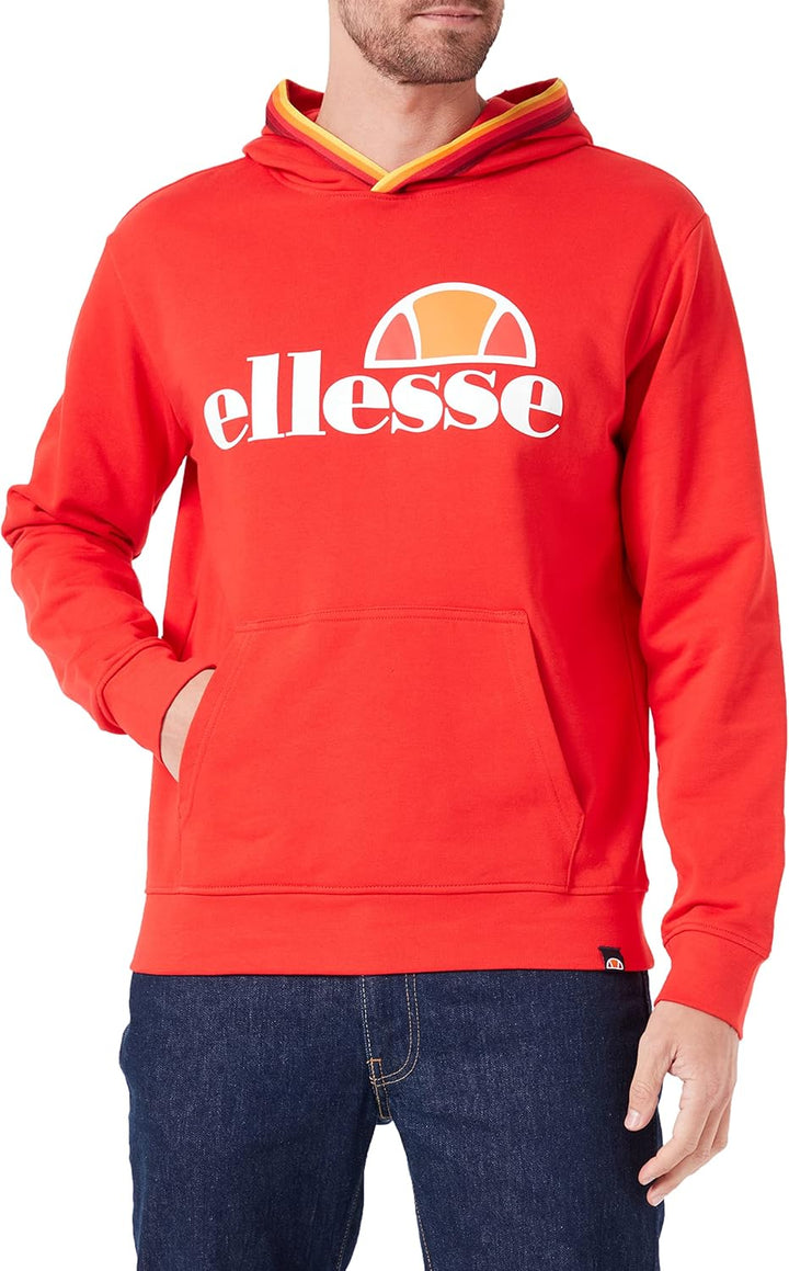 Ellesse Herren Hoodie Sweatshirt M Flame Scarlet, M Flame Scarlet