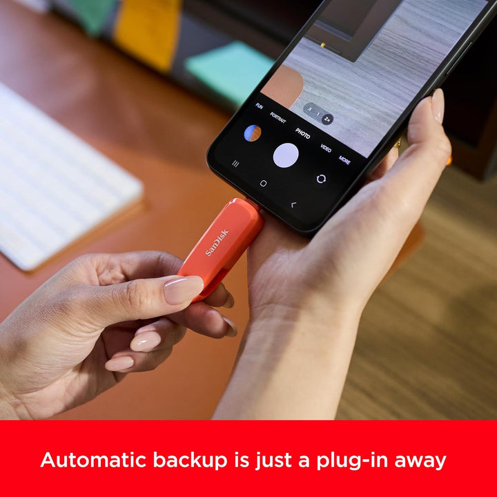 SANDISK Phone Drive 512 GB, 2-in-1 Smartphone Speicher (Für Android Smartphones und Tablets, Mac und