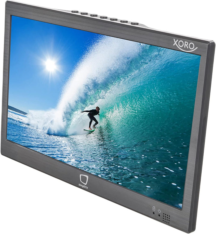 Xoro PTL 1055-10 Zoll Tragbarer simpliTV Fernseher mit DVB‐T2 HD Tuner, USB Mediaplayer, HDMI‐Ausgan