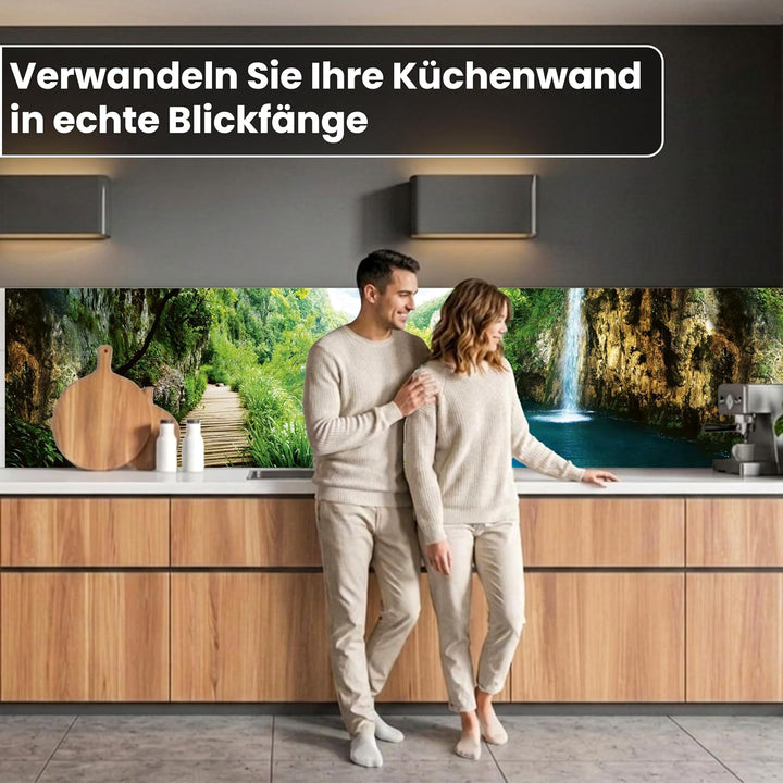Dimex Küchenrückwand Folie selbstklebend ENTSPANNUNG IM Wald | Klebefolie - Dekofolie - Spritzschutz